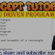 Menu Driven Program In C Menu Driven Program In C Language Menu Program By Alok Sir