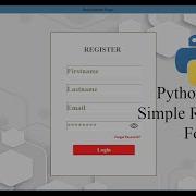 Python Tkinter Simple Registration Form With Source Code