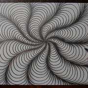 How To Draw Curved Line Illusions Spiral Sketch Pattern 10
