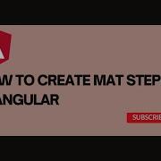 How To Create Mat Stepper In Angular