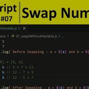 JavaScript Program 7 Swap Two Numbers Without Using Third Variable