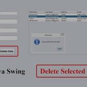 JTable In Java Swing Delete Selected Row From JTable Sohail Voice