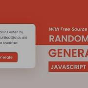 Random Fact Generator App Javascript Project With Source Code