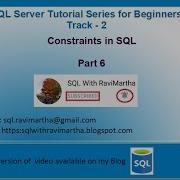 Constraints In SQL Primary Key Unique NOT NULL Default Check Foreign Key Constraints
