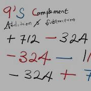 9 S Complement