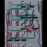 3 Binary Inputs To Decimal Values In 7 Segment Decoder Breadboard