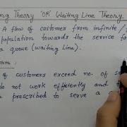 Queueing Theory In Operation Research Waiting Line Model In Operation Research Queue Model