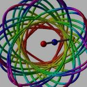 3D Double Pendulum 3 Top View Computer Simulation