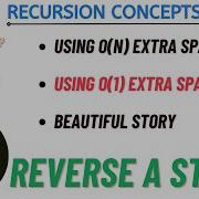 Reverse A Stack O N Auxiliary Space O 1 Auxiliary Space Video 6