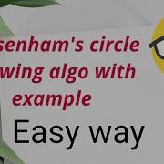 Bresenham S Circle Drawing Algorithm Example Of Bresenham S Circle Drawing Algorithm