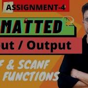 14 Formatted Input Output In C Programming Language Printf Scanf Functions In C
