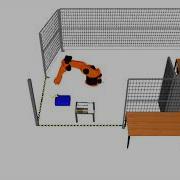 Visual Components Simulation With AGV And KUKA Robot