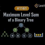 LeetCode 1161 Maximum Level Sum Of A Binary Tree Java Solution BFS Level Order Traversal