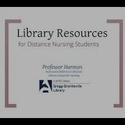 Library Resources For Nursing Students At A Distance