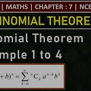 Class 11th Maths Binomial Theorem Example 1 To 4 Chapter 7 NCERT