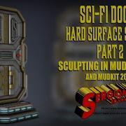 Modeling And Sculpting A SCI FI Door In Mudbox 2024 PART 2