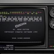 Chicken Synapse Software 1982 Atari 400 800 4K