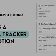Make A Goal Tracker In Notion Step By Step Tutorial