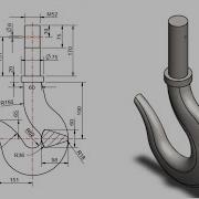 Mechanical Part L How To Create A Hook Model L Solidworks Tutorial L Beginners L Basic Steps