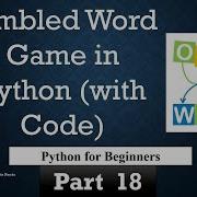 Jumbled Word Game In Python With Code