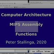 Computer Architecture MIPS Functions 2 3