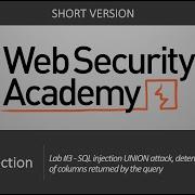 SQL инъекция Лабораторная работа 3 Атака SQLi UNION определяющая количество столбцов возвр