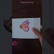 Shorts Easy Flipbook Drawing Of A Butterfly Flying YT Shorts With Colour Pencil Flip Book Art