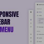 Responsive Sidebar Menu With SubMenu Using HTML CSS And JavaScript
