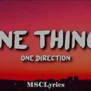 One Thing One Direction Lyrics