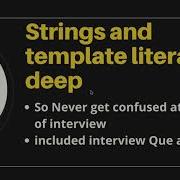 ES6 Tutorial 2 Strings Template Literals In JavaScript In Hindi Includes Interview Ques