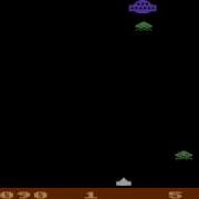 Atari 8 Bit Deluxe Invaders Mystery Invader Row