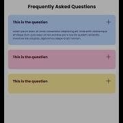 How To Make A FAQ Accordion Html Css Javascript