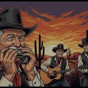 Blues Harmonica Sunset Western Performance With Classic Frontier Atmosphere