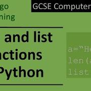 Explaining The Len And List Functions In Python