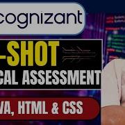 Cognizant 1 SHOT Technical Assessment SQL JAVA HTML CSS Cognizant Hiring