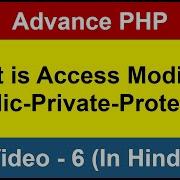Advance PHP Part 6 What Is Access Modifier Public Private And Protected