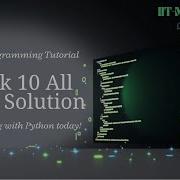 Python Week 10 All GRPA Solutions