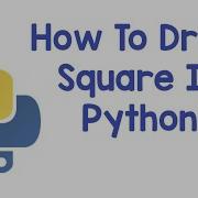 How To Draw Square In Python Square In Python Python For Begginers Learn IT
