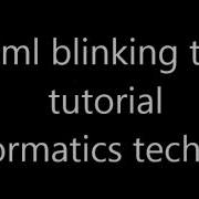 Html Blinking Text Tutorial