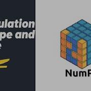 Array Manipulation Reshape And Resize Numpy Library Python Tutorial