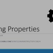 Using Properties In Java 6 4