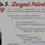 Leetcode 5 Longest Palindromic Substring
