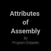 Attributes Of Assembly In Net Framework