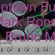 Mark Ronson Ft Bruno Mars Uptown Funk Drum Cover Drum Karaoke Tutorial Sheet Music Lessons