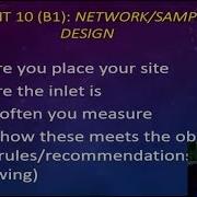 Element 10 B1 Network Sampling Design Plus E CFR