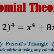 Expand X 2 4 By Using Pascal S Triangle