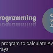 Write A C Program To Calculate Average Using Arrays Code With Dev C Tutorial