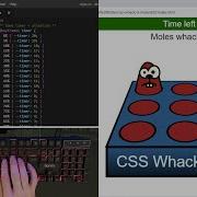 ASMR Programming Whack A Mole Game With Html CSS No Javascript No Talking