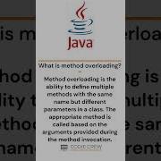 What Is Method Overloading Java Python Javascript Programming Coding Viral Shorts