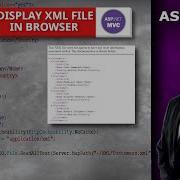 Display XML File In Browser In ASP Net MVC